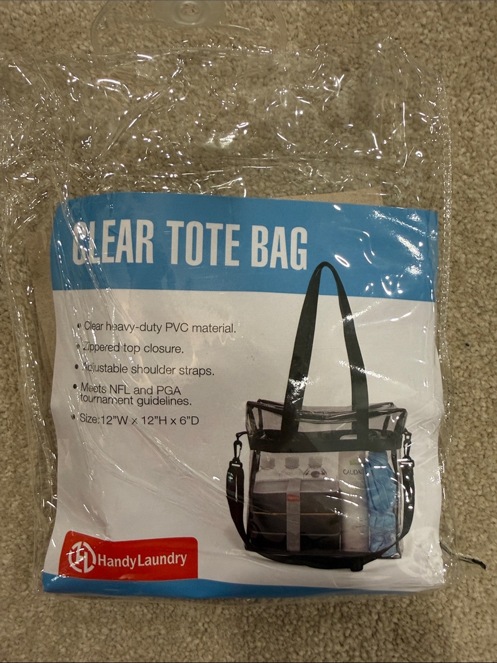 Clear Tote with Black Trim
